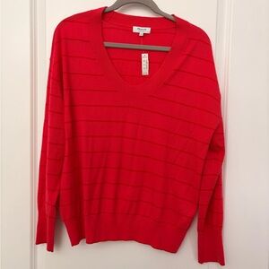 Madewell Pink Striped Sweater